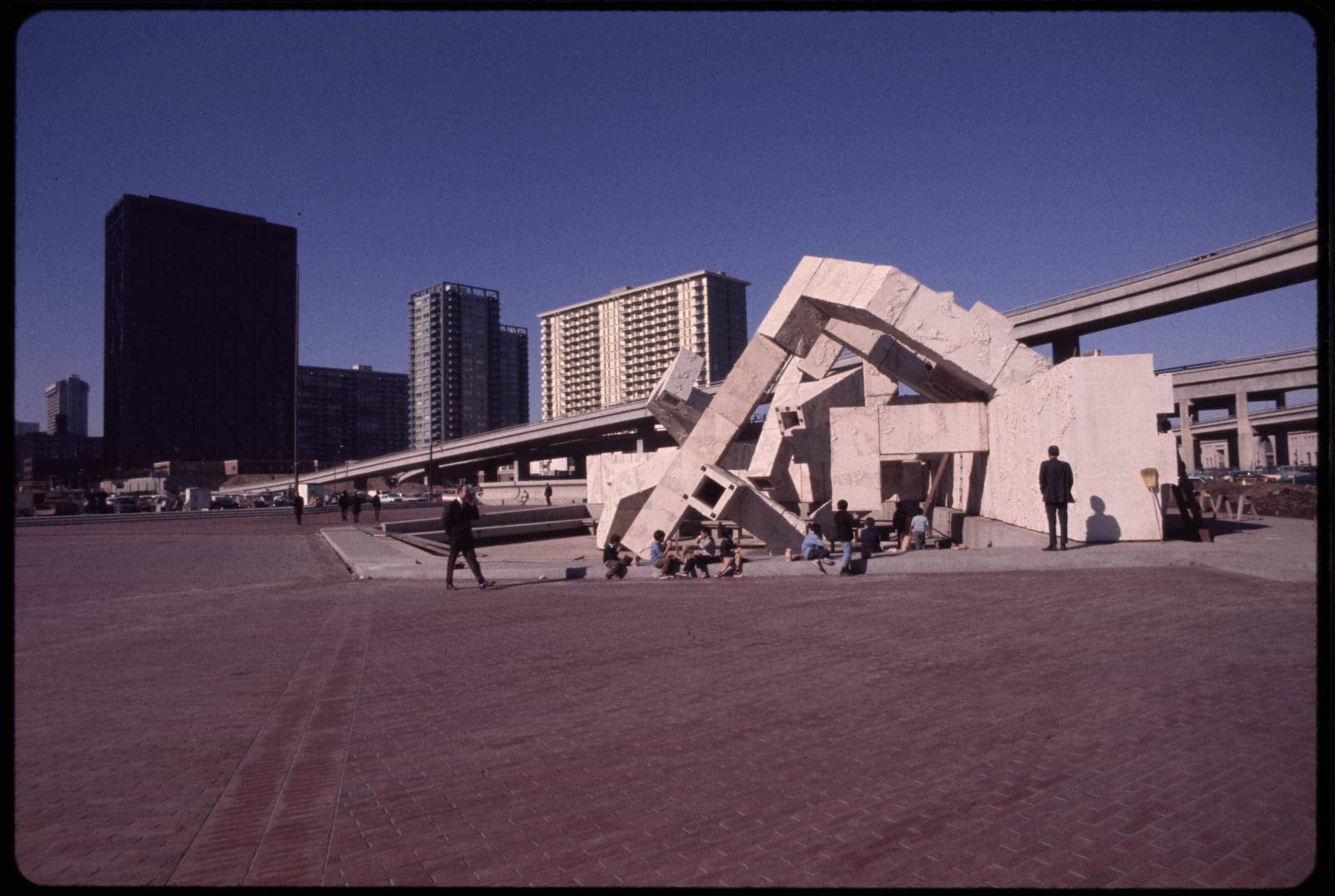 Fountain under construction